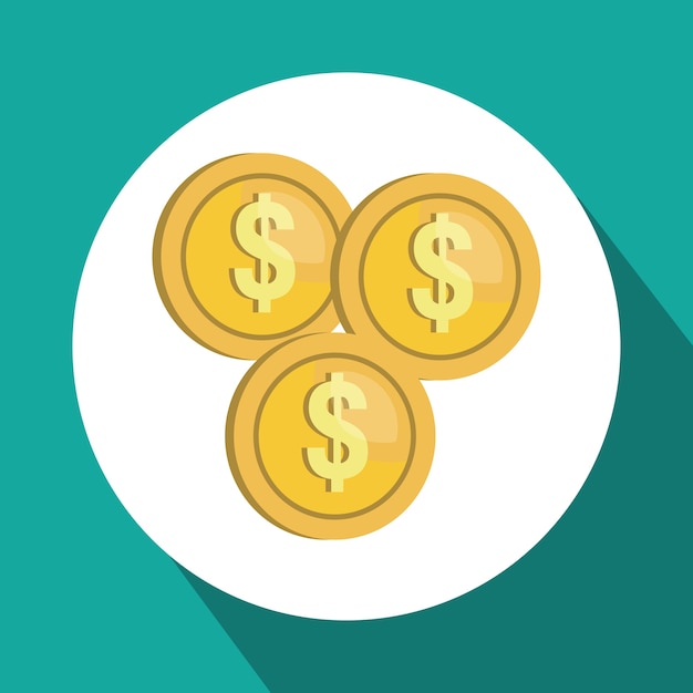 money cash flat icon vector illustration design