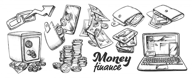 Money Finance Collection Monochrome Set