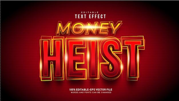 Money Heist Text Effect