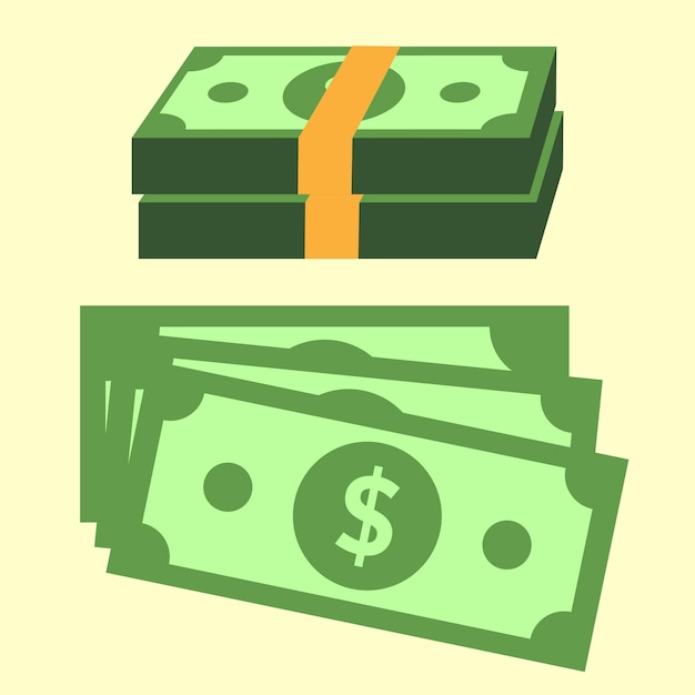 Vector money illustrations vector design good for animation asset and illustration project design