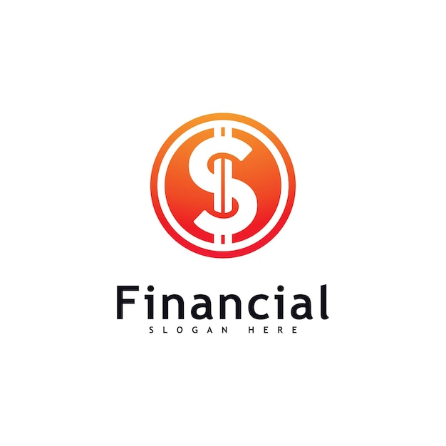 Money logo Design Concept Vector Financial or bank Simple logotype