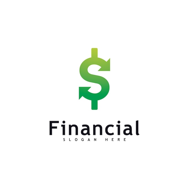 Money logo Design Concept Vector Financial or bank Simple logotype