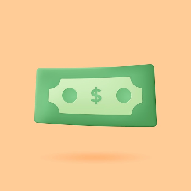 Money realistic 3d illustration