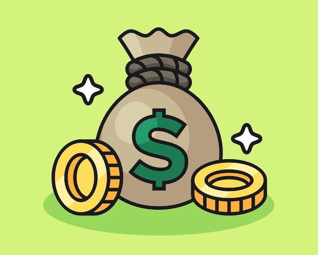 Money sack illustration