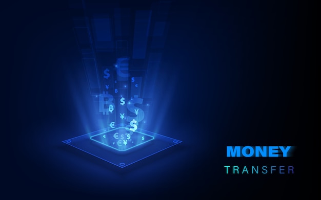 Money transfer. Global Currency. Stock Exchange.