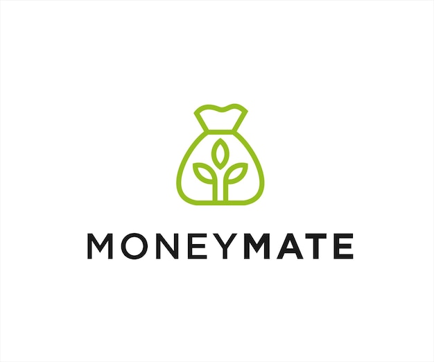 money tree logo vector icon