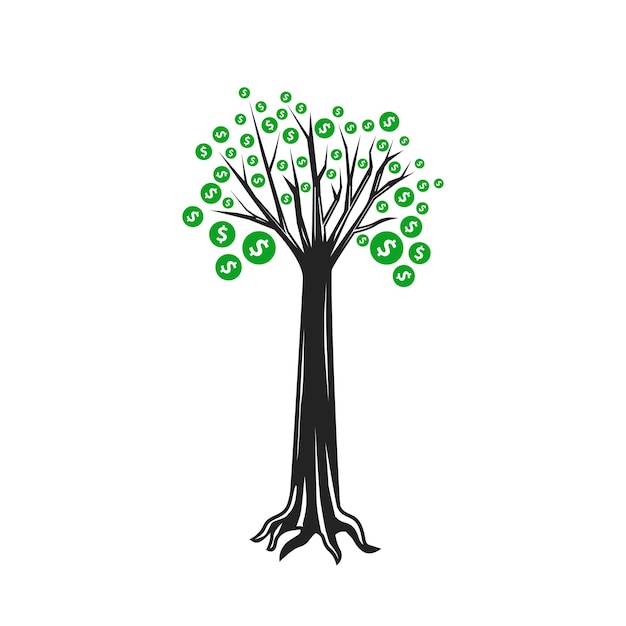 money trees icon symbol vector illustration