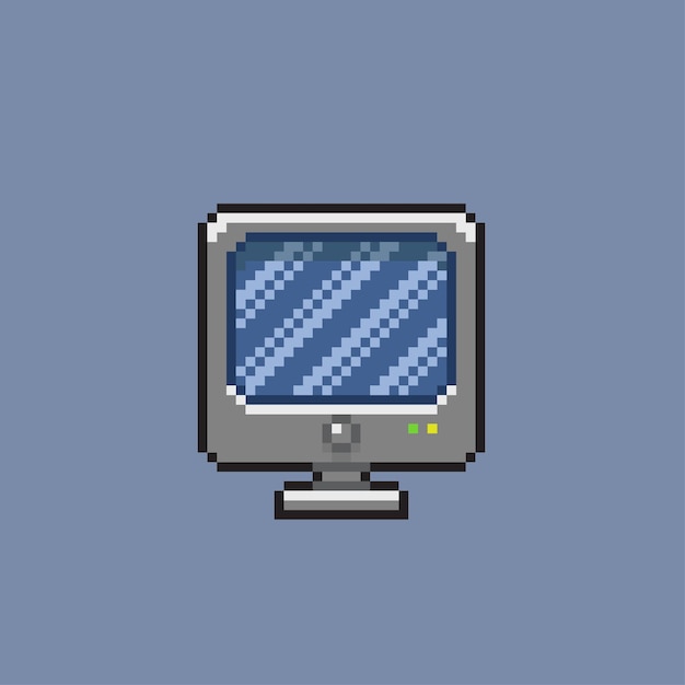 monitor in pixel art style