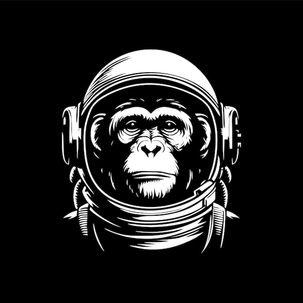 Monkey Astronaut Vector