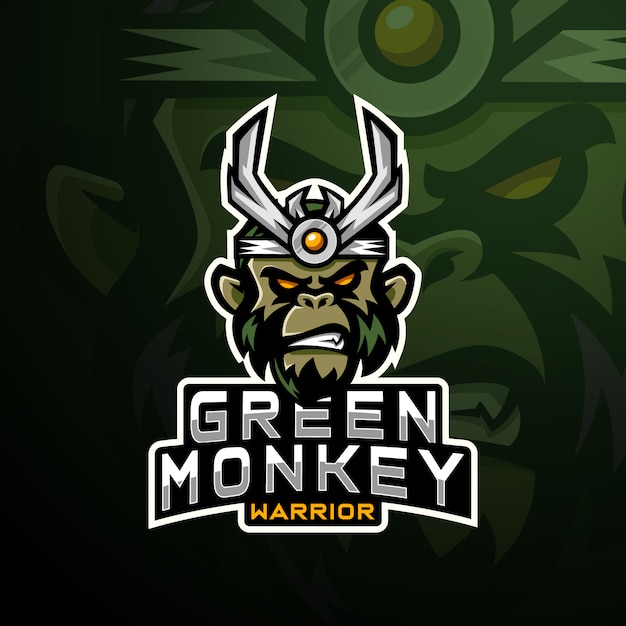 Monkey head gaming logo esport