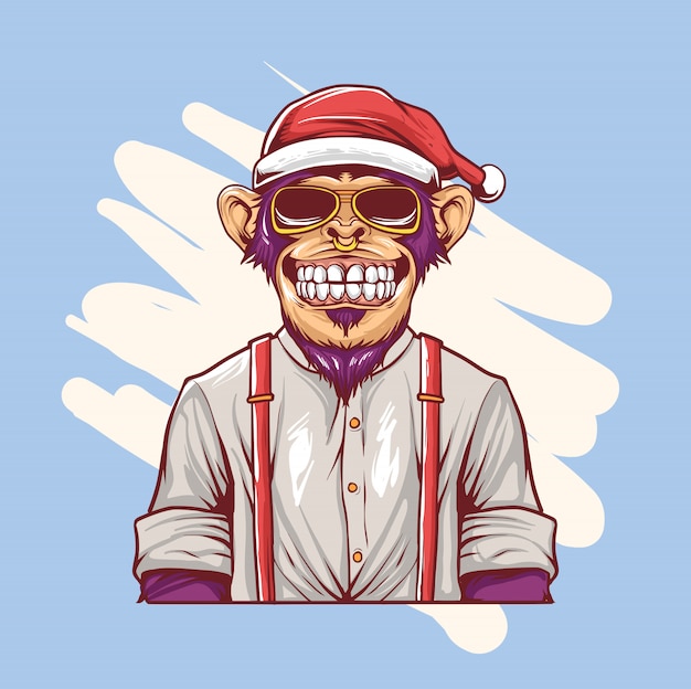 Monkey hype christmas