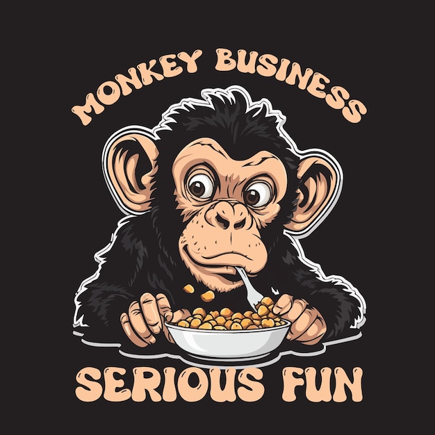 monkey t shirt design monkey illustration