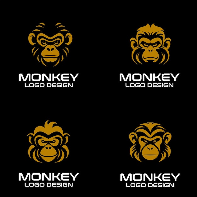 Monkey vector logo design