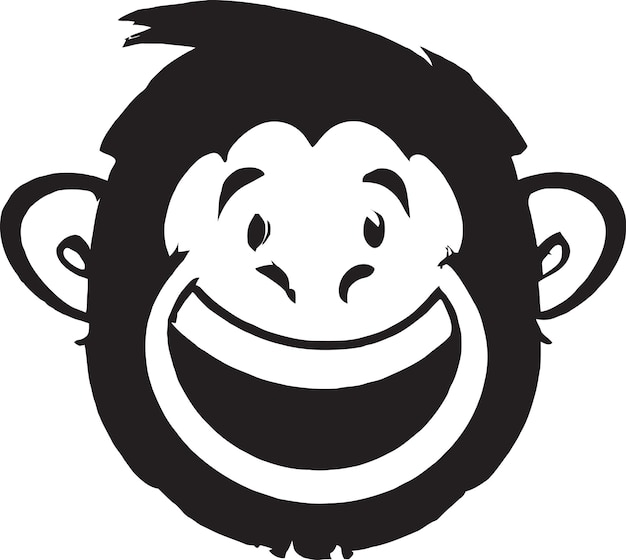 Monkey with a compass vector icon design graphic