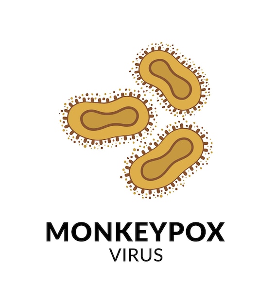 Monkeypox virus microscopic view