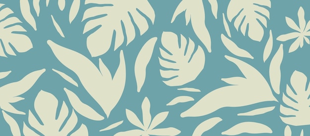 Monochromatic nature inspired shapesdoodle collection Cute botanical shapes