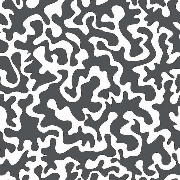 Monochrome blots seamless pattern