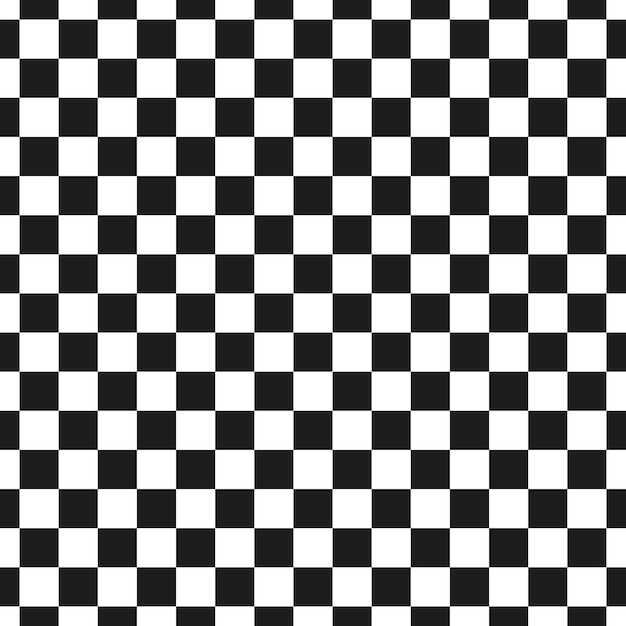 Monochrome Chickened geometric retro pattern