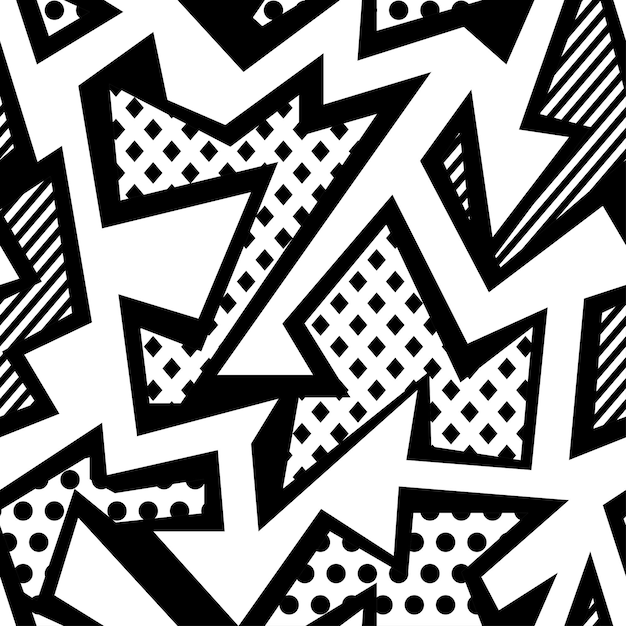 Monochrome cloth seamless pattern