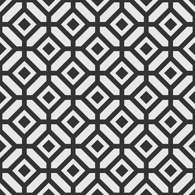 Monochrome geometric seamless pattern