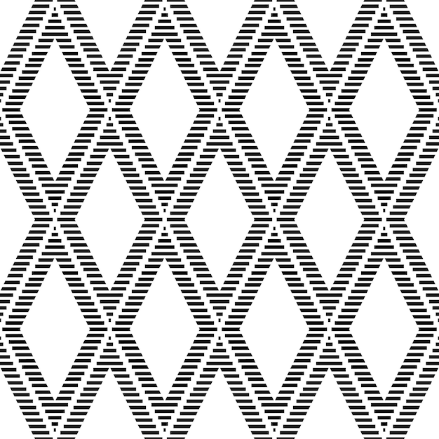 Monochrome geometric seamless pattern