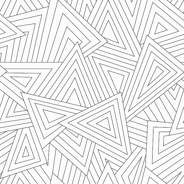 Monochrome scattered triangle seamless texture