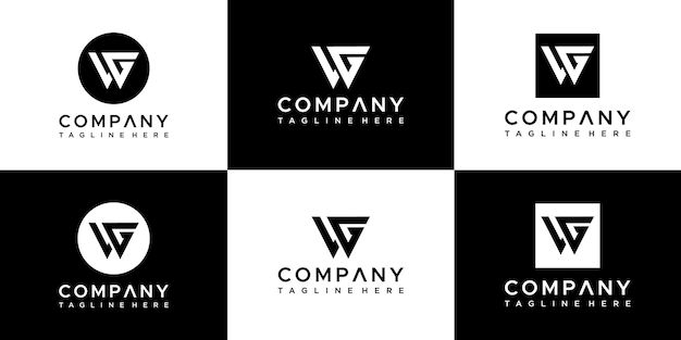 monogram collection logo design