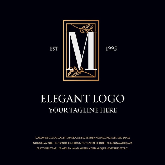 Vector monogram elegant logos