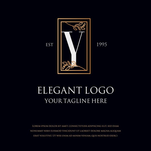 Vector monogram elegant logos