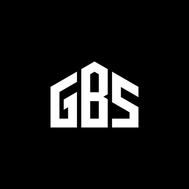 Monogram initials letter alphabet logo G B S design vector isolated