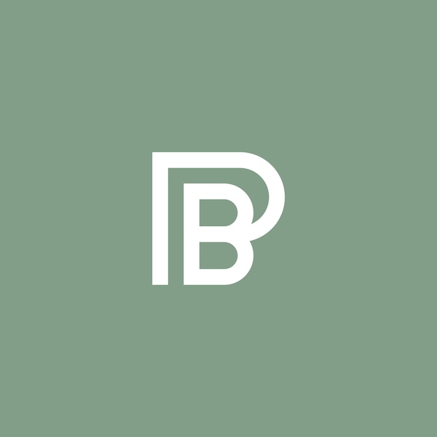 Monogram Letter BP PB Logo Design, Creative and Minimalist Logotype.