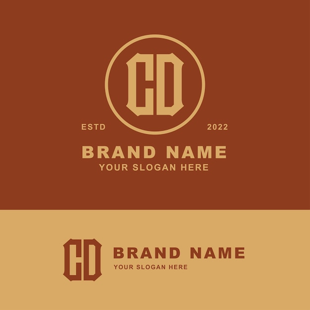 Monogram letter CD or DC with modern style good for brand, clothing, apparel, streetwear