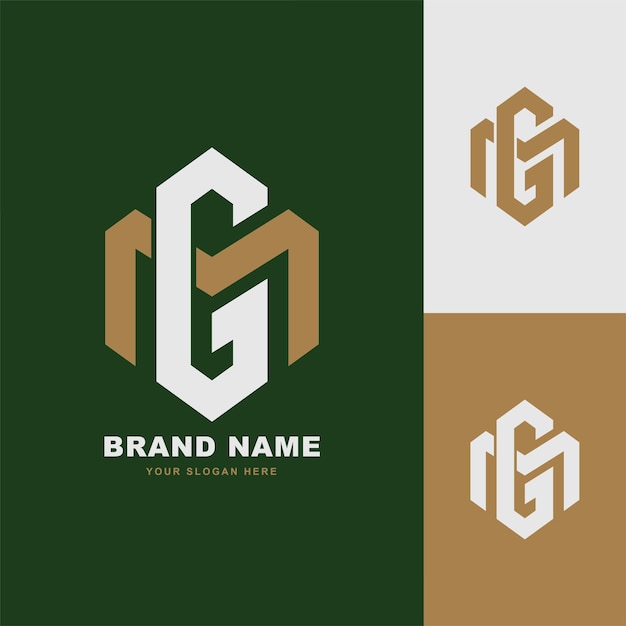 Monogram letter GM or MG with interlock style good for brand clothing apparel streetwear