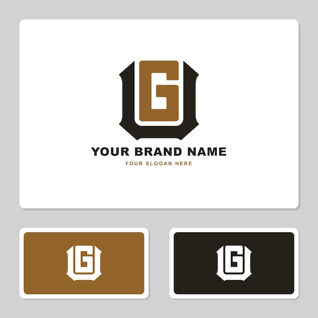 Monogram letter GU or UG with modern style good for brand clothing apparel streetwear