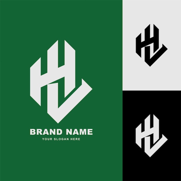 Monogram letter HL or LH with interlock style good for brand clothing apparel streetwear