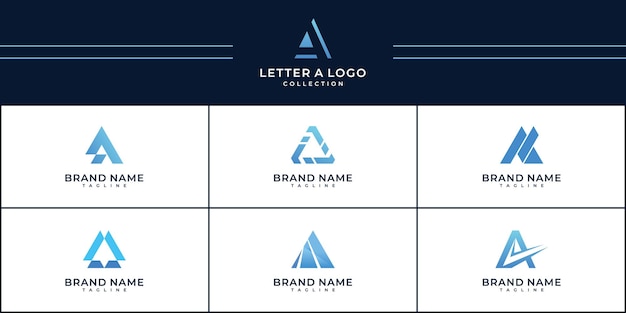 Vector a monogram letter vector symbol logo design template