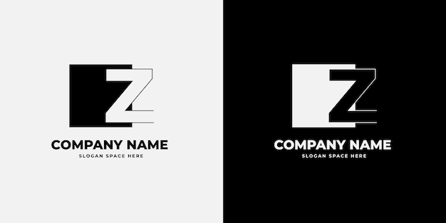 Monogram Letter z logo design template