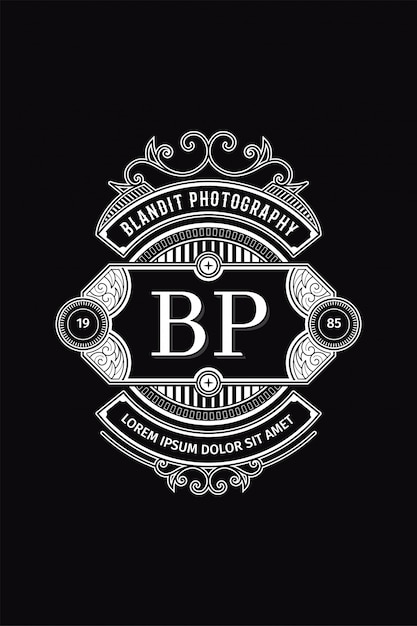 MONOGRAM LOGO PHOTOGRAPHY B-P