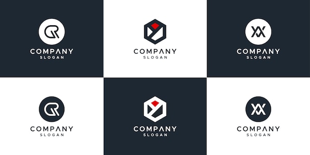 Monogram logo set