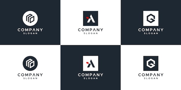 Monogram logo set