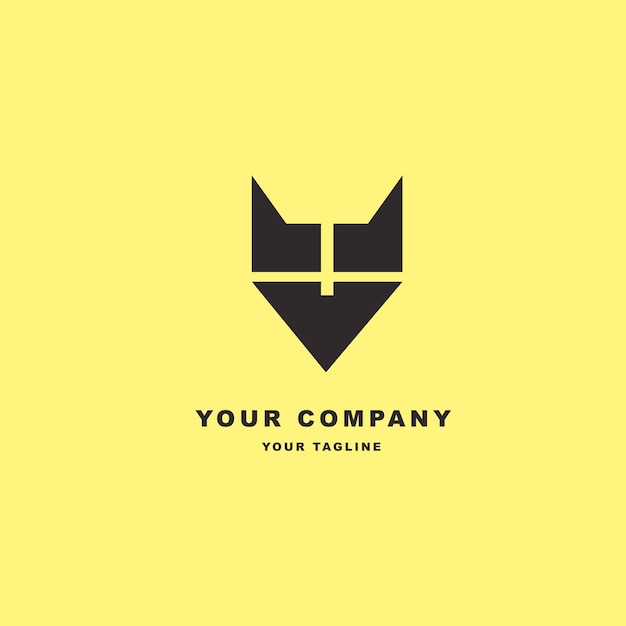 Monogram logo vector template for company identity