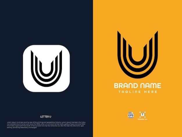 monogram modern logo design