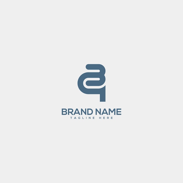 Monogram professional unique letter BQ QB logo design template Initials Business logo