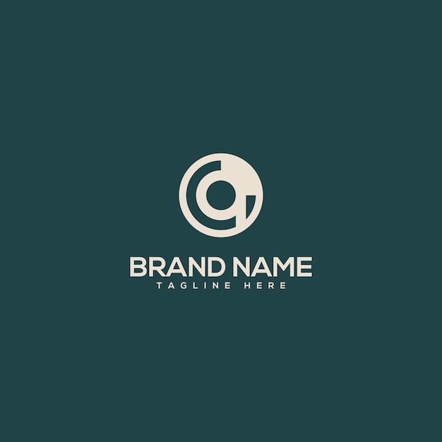 Monogram professional unique letter CQ QC logo design template Initials Business logo