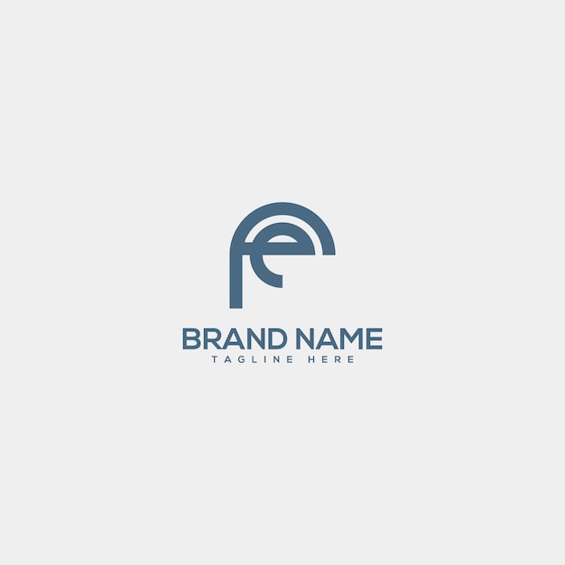 Monogram professional unique letter FE EF logo design template Initials Business logo