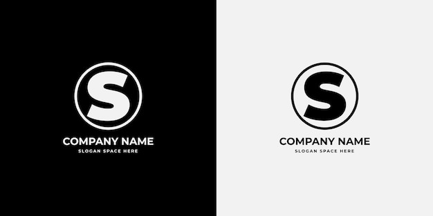 Monogram s letter logo design template