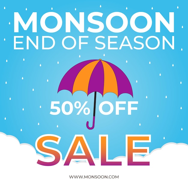 Monsoon sale ad Monsoon sale post end of season monsoon sale banner