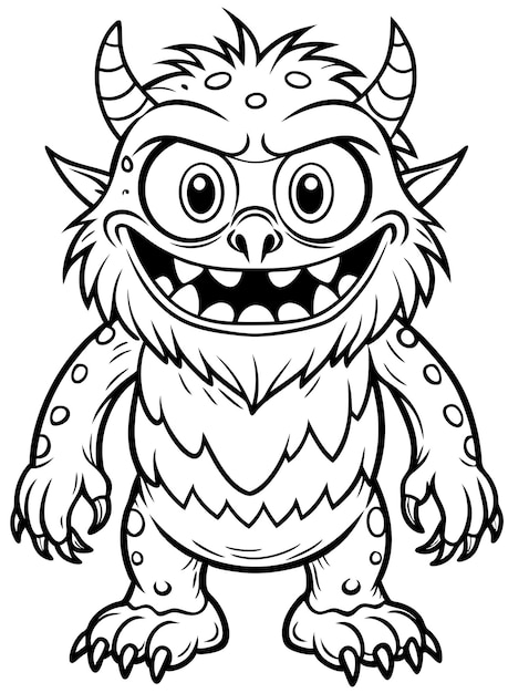 Monster coloring page