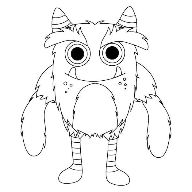 Monster Coloring Pages For Kids