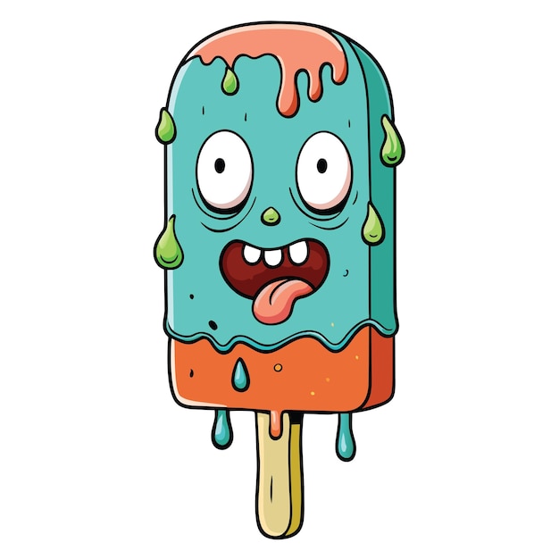 Monster Melting Ice Cream Zombies Melting Ice Cream